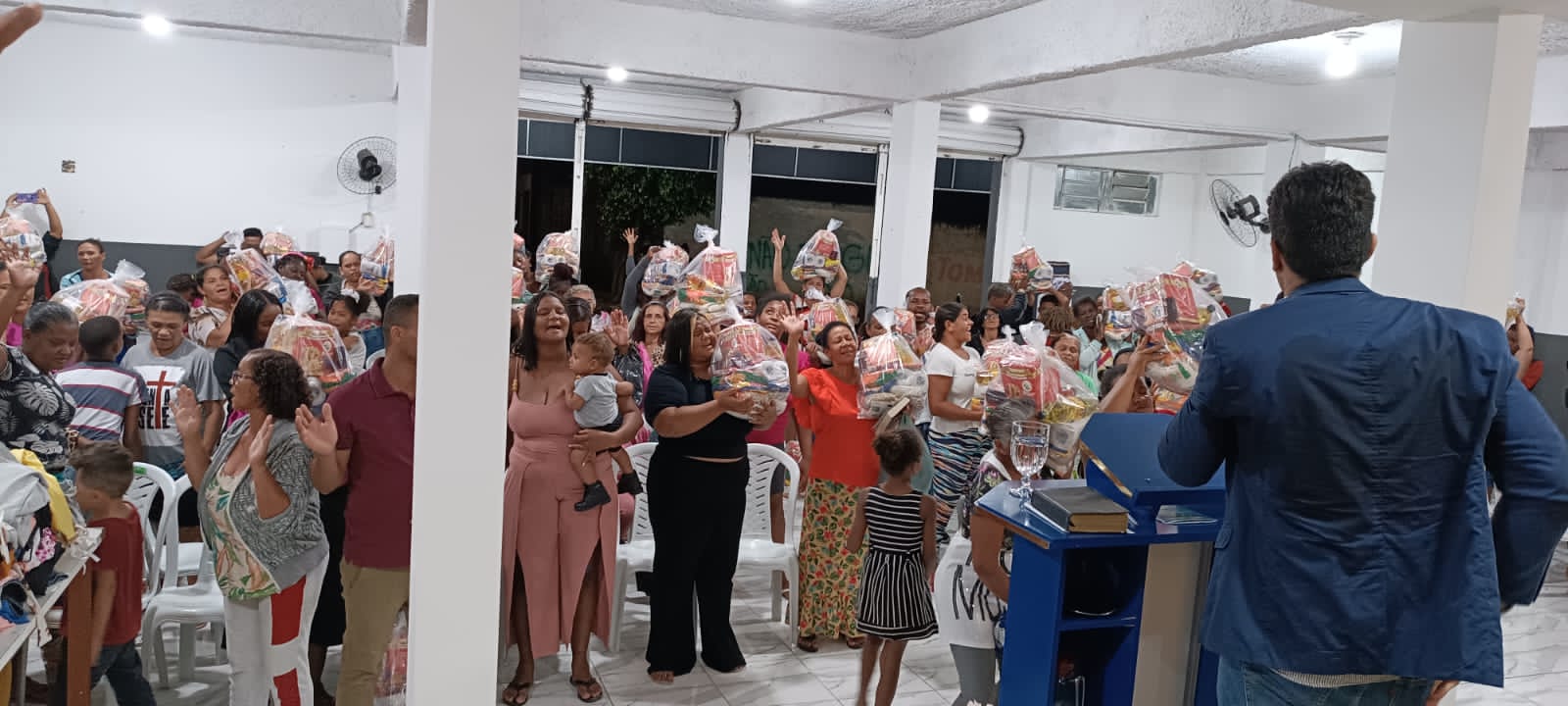 Momento de oração coletiva